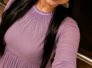 Purple Embellish Gown