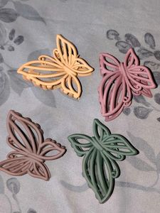 Set of 4 Butterfly Hair Clips