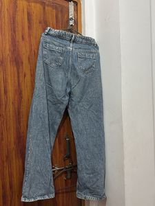 Vintage Wash Wide Leg Jeans baggy fit