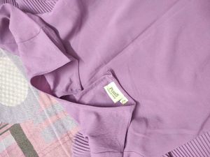 Lilac Pleated Top