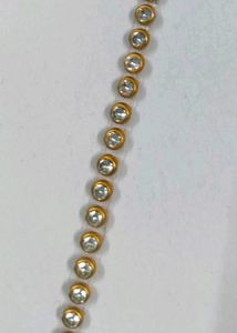 Iron pasting golden stone lace Stylish Rhinestone