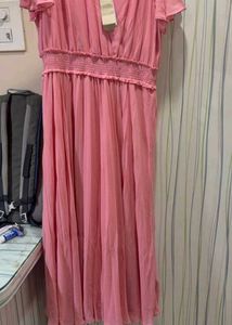 Forever New Chic Pink Midi Dress
