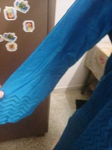 Elegant Blue Kurta with Intricate Embroidery