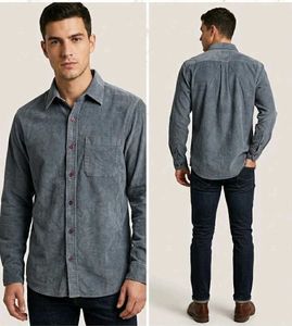 Men's Corduroy Long Sleeve Shirt