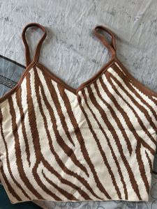 Zebra Print Cami Top