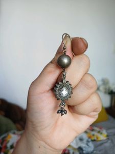 Brass handmade Silver  Earrings