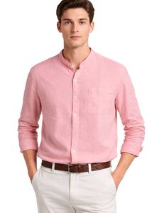 Men's Pink Casual Shirt