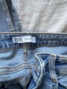 zara Light Wash Flare Jeans