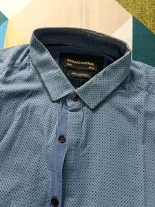 Printed Slim Fit Shirt💙