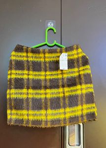 Cozy Plaid Mini Skirt