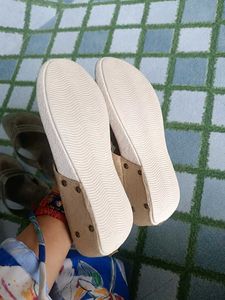 Sparkly Gold Thong Sandals