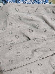 Grey hello kitty Printed Relaxed Lounge Pants