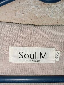 PLUS SIZE Cream V-Neck Cardigan