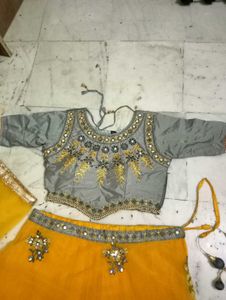 Gorgeous Yellow Lehenga Choli Set For Wedding Seas
