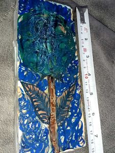 Abstract Blue Tree Art stone 🪨