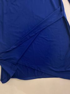 Royal Blue V-Neck Wrap Dress
