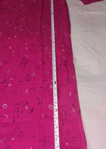 Pretty Pink Kurta with Floral Print