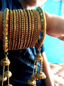 Golden Chudi For Women And Girls🥰