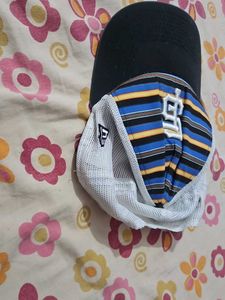 Striped Mesh Back Baseball Cap
