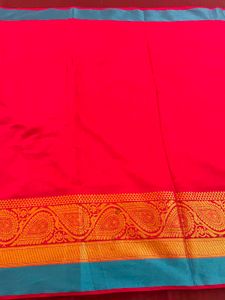 Vibrant Pink Saree with Blouse