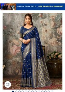 Elegant Blue Silk Saree