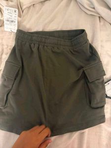 Westside y2k retro Olive Green Cargo Mini Skirt