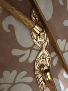 2 Gold Metallic stretchable Belts