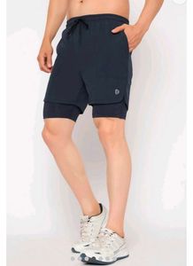 Men's Dark Blue Gym Shorts
