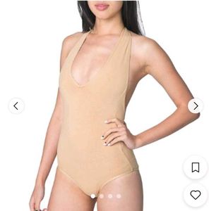Nude Halter Neck Bodysuit