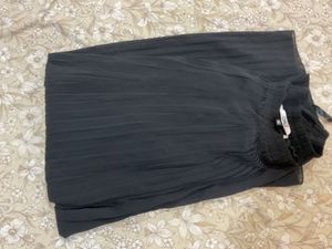 only brand Black Pleated Maxi Skirt