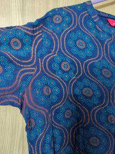 Teal Short Kurti