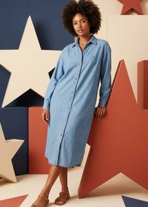 Classic Denim Shirt Dress