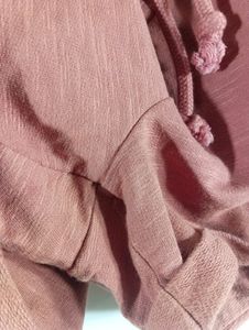 Rust Plain Casual Shorts (Women)
