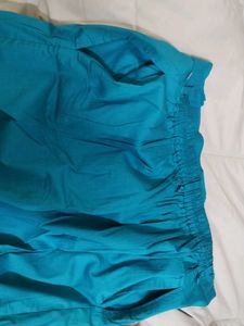Teal Blue Ladies Pants(SIZE-3XL)