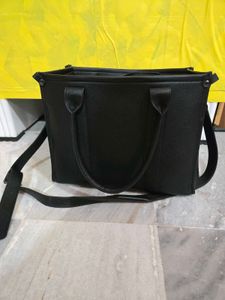 Like New Classic Black Tote Bag