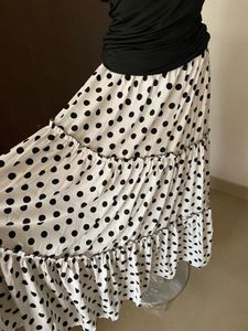 Polka Dot Maxi Skirt
