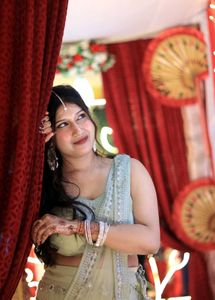 Designer mirror work Lehenga Choli Set