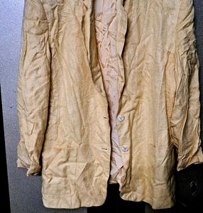 Vintage Beige Blazer - Classic Style