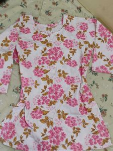 Floral Print Kurta