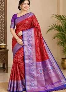 new silk saree with blouse
