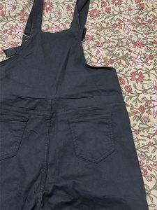 Black Wide Leg dungaree