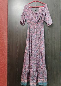 Bohemian Paisley Maxi Dress