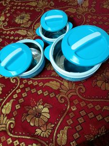 BRANDED NEW CELLO SAPPHIRE CASSEROLE COMBO OF 3