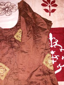 Embroidered Brown Kurta 🤎