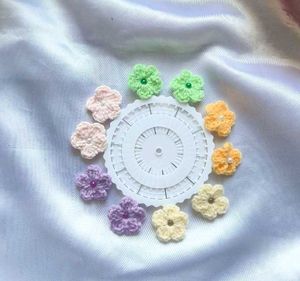 Crocheted Flower Hijab Pins