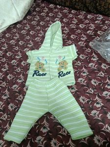 Cute Bear Print Baby Outfit