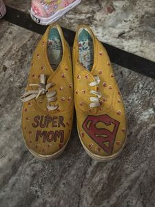 Cute 'Super Mom' Sneakers