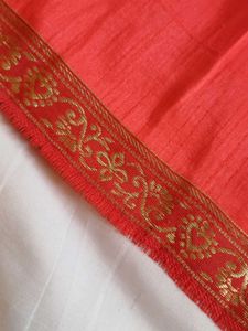 Pleated Coral Skirt
