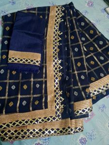 Elegant Navy Blue saree
