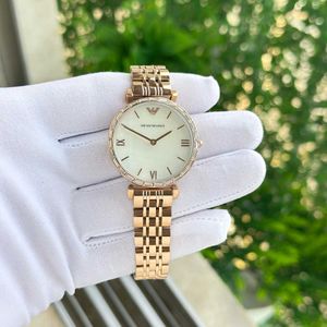 Emporio Armani Rose Gold Crystal Watch